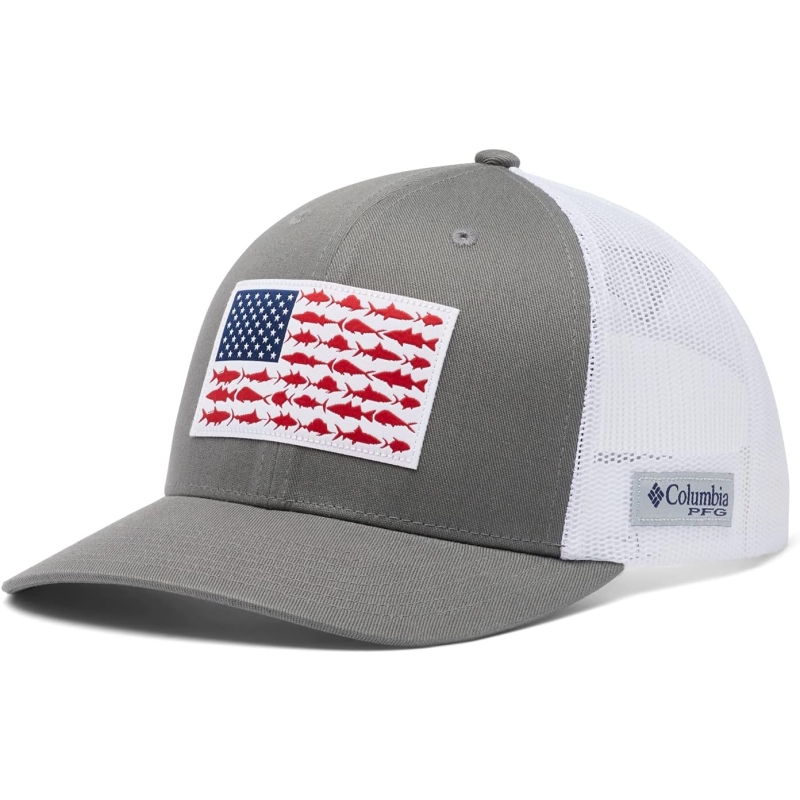 Columbia unisex-adult Pfg Fish Flag Mesh Snap Back - Image 4